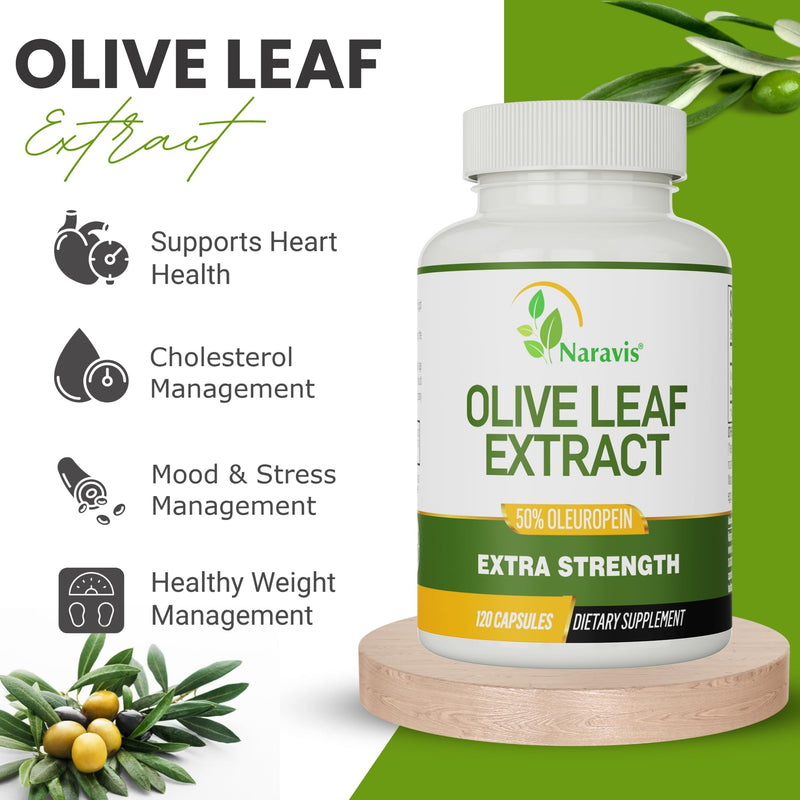 [Australia] - Olive Leaf Extract - 4-Month Supply - 50% Oleuropein Highest Concentration 