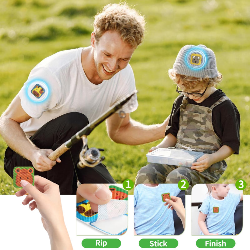 [Australia] - CHALLEY-YOKI Pack of 72 mosquito plasters for children and adults, mosquito protection stickers, mosquito plasters against itching, anti-mosquito stickers, mosquito protection stickers for mosquito bites, mosquito plasters 