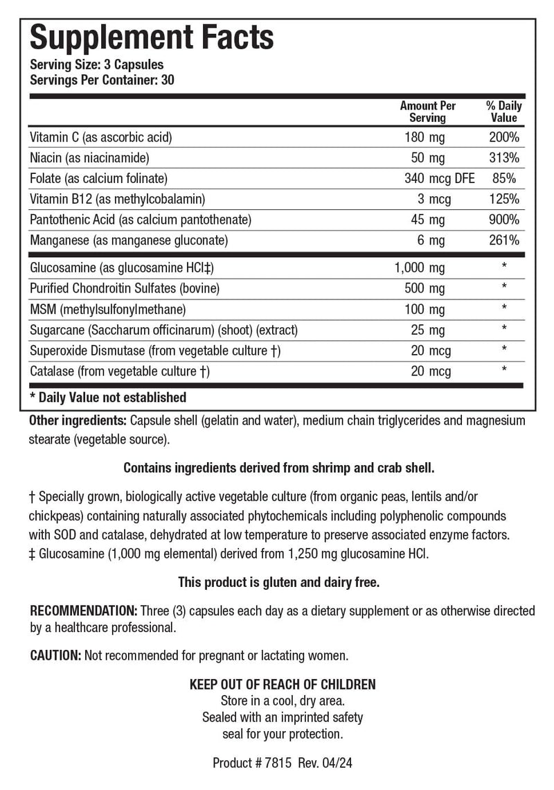 [Australia] - Biotics Research ChondroSamine Plus ChondroSamine Plus with Glucosamine, Joint Support 90 Capsules 