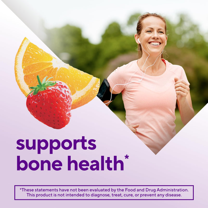 [Australia] - vitafusion Chewable Calcium Gummy Vitamins for Bone and Teeth Support, Calcium Gummies, Fruit and Cream Flavor, 100 Count, 50 Day Supply 