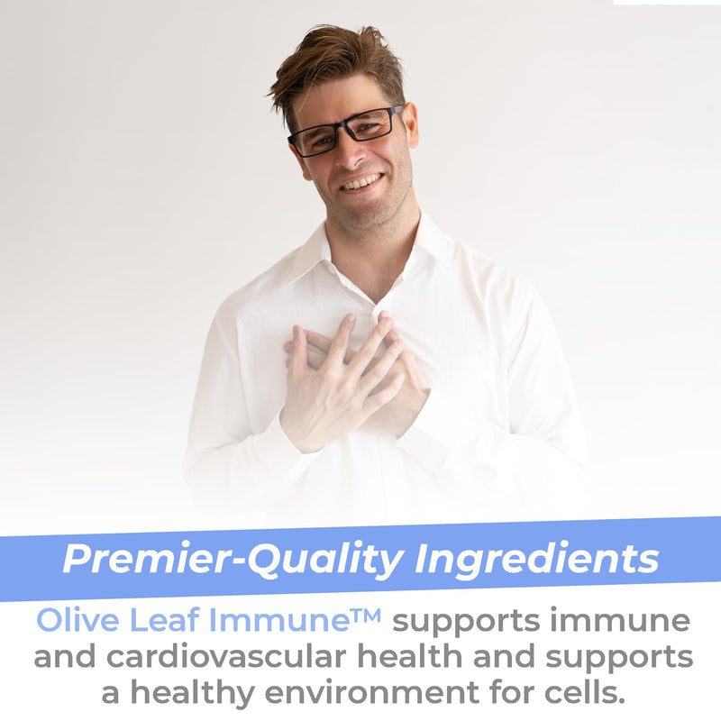 [Australia] - Premier Research Labs Olive Leaf Immune - Olive Leaf Extract Capsules, The Olive Leaf Pills with Phytonutrient Oleuropeinm, Herbal Supplement for Immune & Heart Health Support - 60 Vegetarian Capsules 
