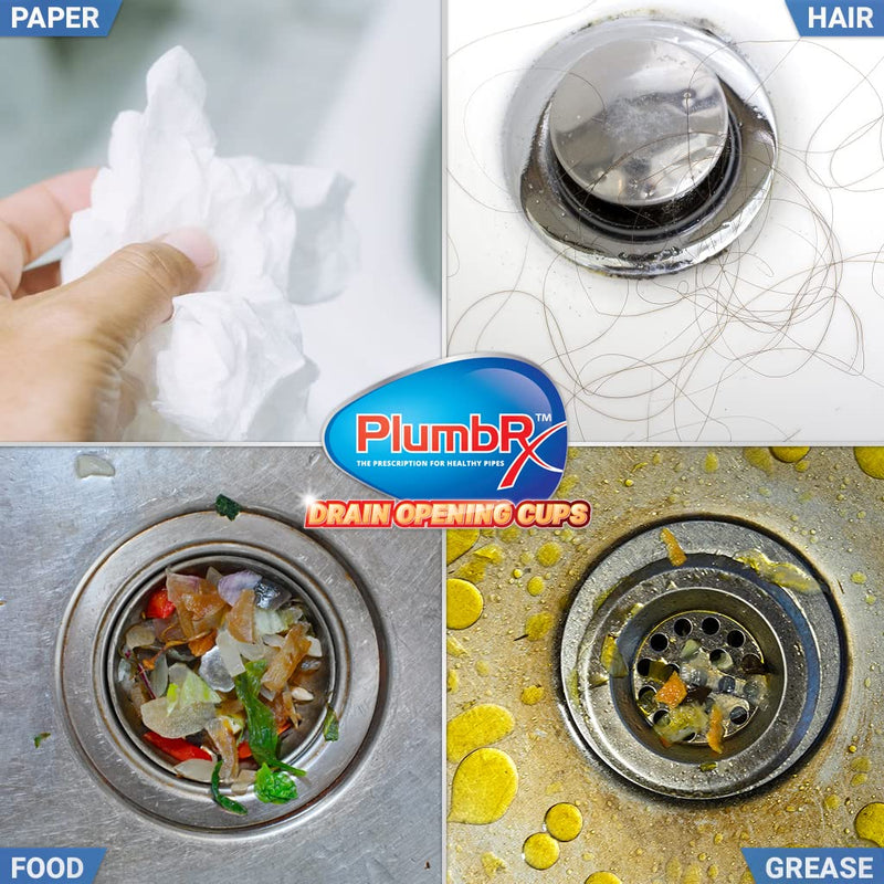 [Australia] - Drain Opener Powder | Hair Drain Clog Remover | Drain Cleaner For Toilets, Sinks, Tubs - Septic Safe | 3 Uses + Hair Snake 1 Pack 