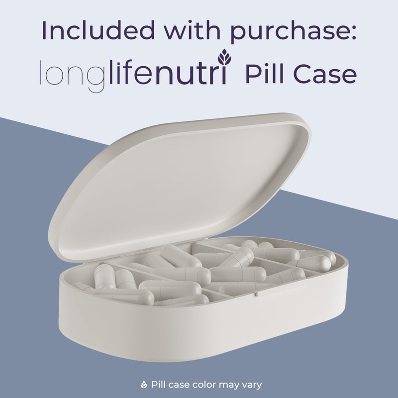 LongLifeNutri L-Carnosine 1000mg - Beta-Alanyl-L-Histidine Supplement for Cellular Energy & Brain Clarity, 120 Vegetarian Capsules, 2-Month Supply, GMP Certified, Made in USA 120 Count (Pack of 1)