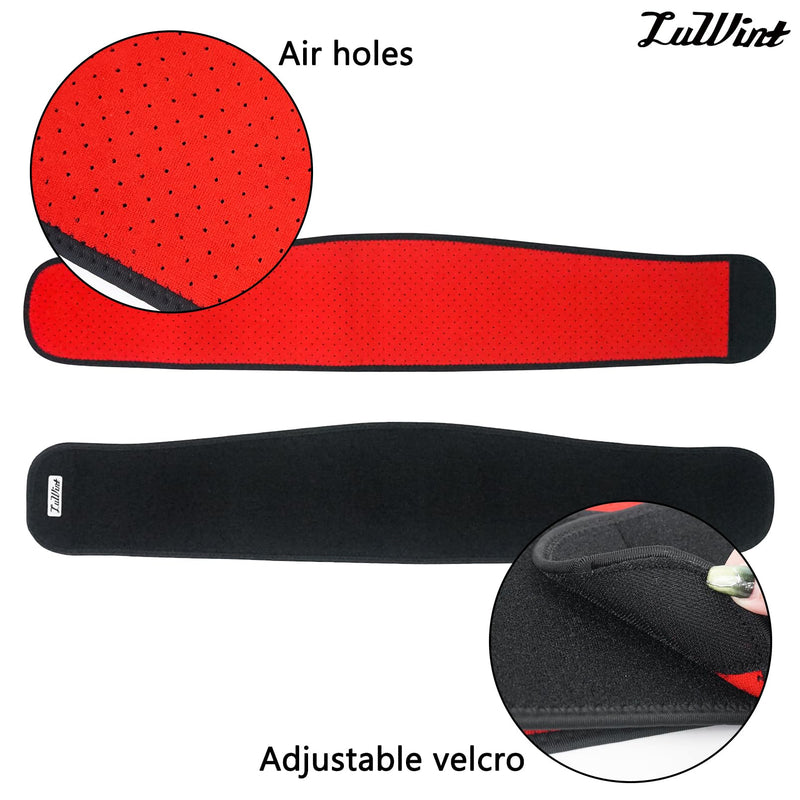 Luwint Kids Waist Belt Brace Support - Abdominal Binder Hernia Band for Waist Back Pain Relief Dance Yoga Volleyball Basketball (Black) Black