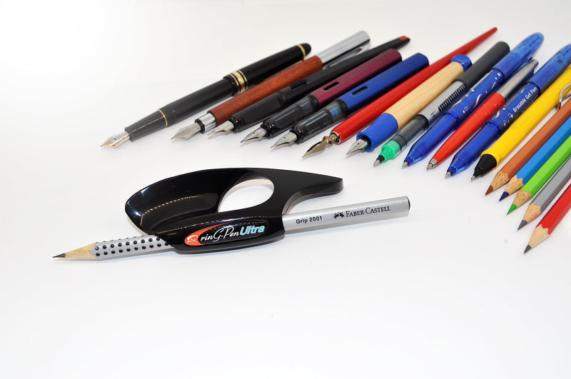 [Australia] - Universal Grip Support for Writing, Art Tools, and Daily Activities (Large, Black) 