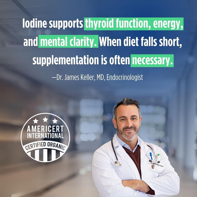 [Australia] - NOVEHA Iodine Drops | Organic Potassium Iodide Supplement | Daily Support for Thyroid Function & Wellness | 250 mcg per Serving | USDA Organic, Vegan, Non-GMO, Gluten-Free | 30-Month Supply 2 Fl Oz (Pack of 1) 