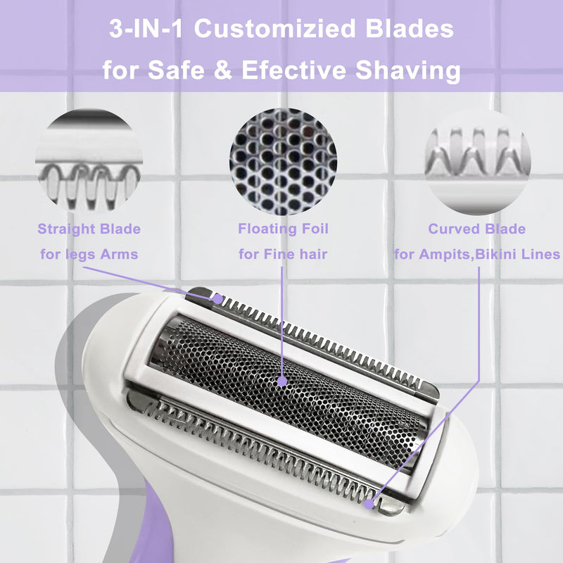 Electric Razors for Women,Bikini Trimmer,Trimmer for Bikini Line,Lady Electric Shaver for Pubic Hair,Legs,armpits 2025011503