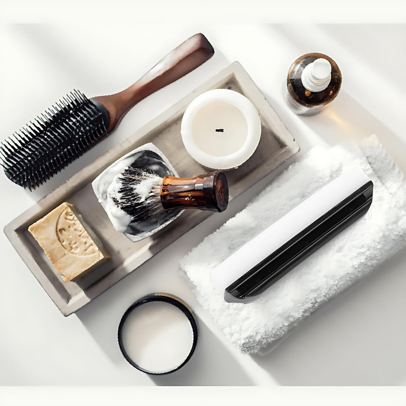 [Australia] - Hair Beard Cleaning Brush Plastic Beard Sink Cleaner Cleaning Brush for Home Travel for Men 