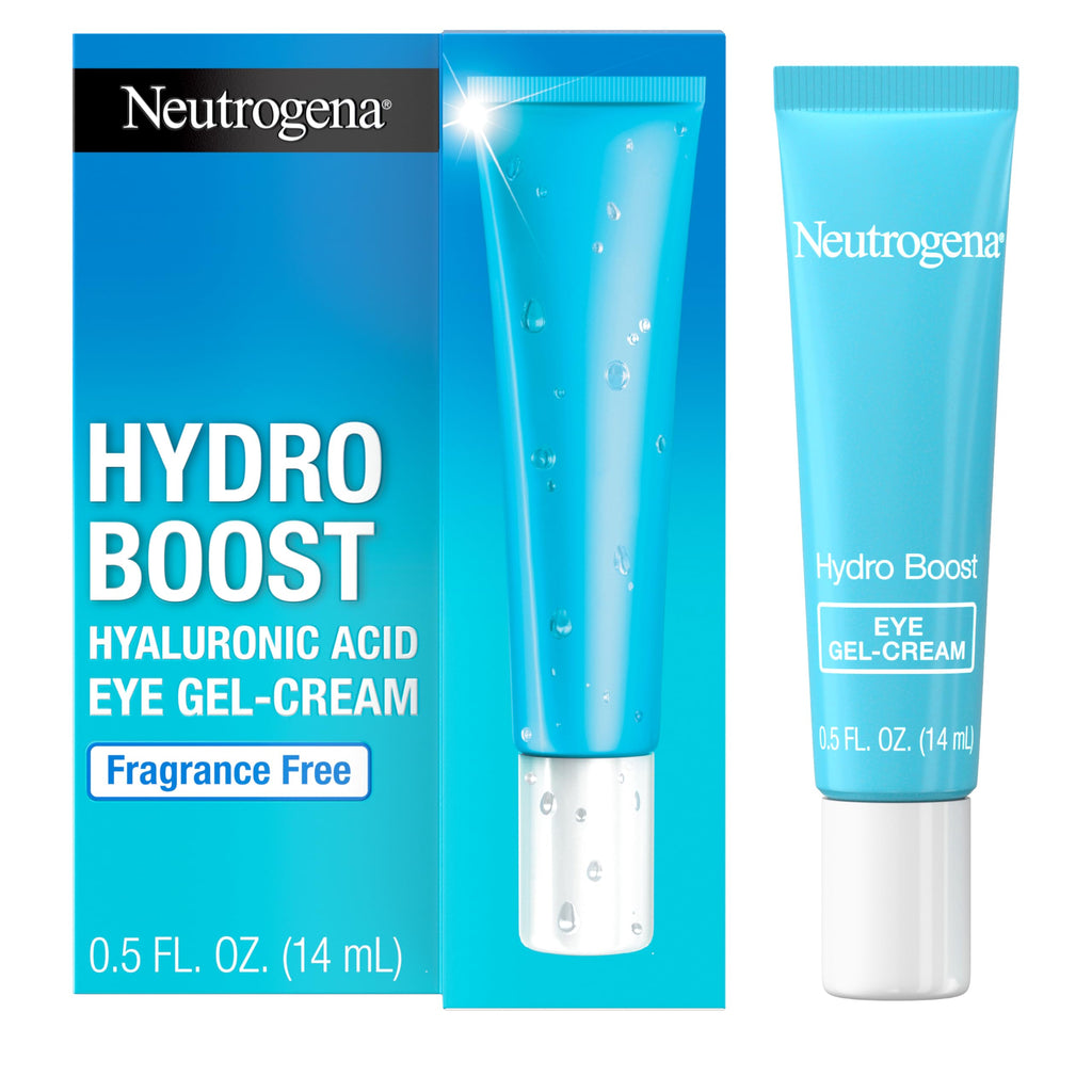 Neutrogena Hydro Boost Eye Cream, Under-Eye Moisturizer with Hyaluronic Acid, Fragrance Free and Non-Comedogenic, 0.5 Oz 0.5 Fl Oz (Pack of 1)