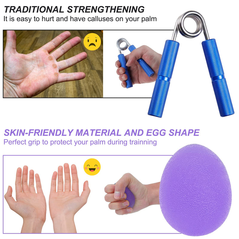 [Australia] - Stress Balls for Adults, Hand Exersicers for Strength, Squeeze Balls for Senior Hand Therapy, Set of 2 Hand Exersice Balls for Hand, Finger and Wrist Training…… Oversize 