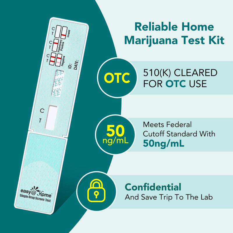 Easy@Home 16 Pack Marijuana Drug Test Kit - Urine THC Test for Home Use | THC Urine Tests (Cannabinoids Test) for Home Use, THC Detox Testing Kits 50ng/mL, Drug Testing Kit Track THC #EDTH-114