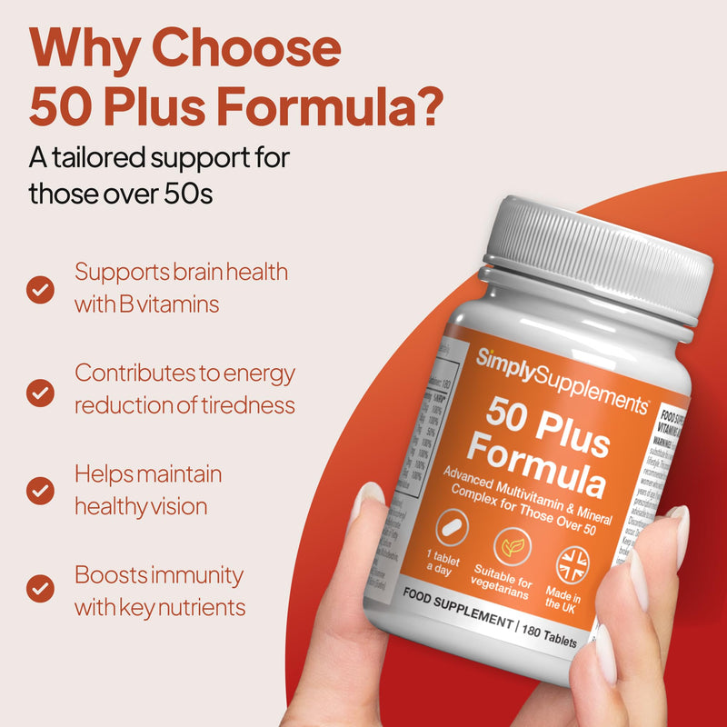A to Z Multivitamins & Minerals for Individuals Aged 50 Plus | Supports Brain Health, Energy Levels, and Immunity | Vegetarian | 360 Easy-to-Take Tablets = 12 Months’ Supply | Made in The UK Unflavoured 360 count (Pack of 1)