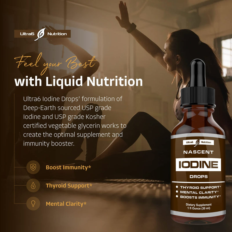 [Australia] - Nascent Iodine Supplement | Nascent Iodine Drops and Iodine Solution for Increased Energy & Optimal Health | Liquid Iodine Supplement and Immunity Booster 
