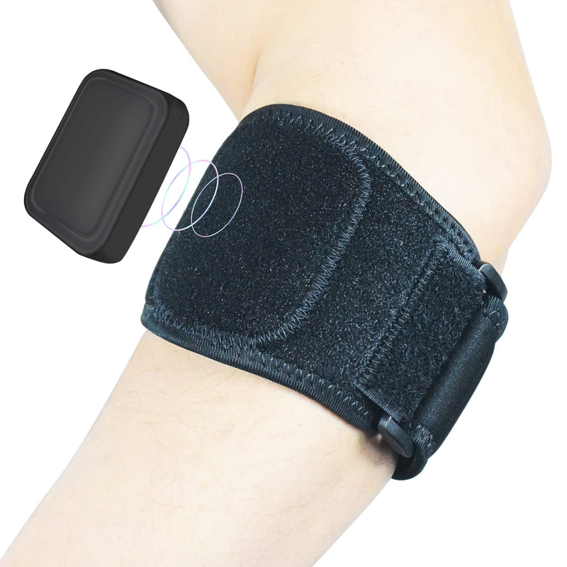 MOONSMILE Tennis Elbow Braces for Tendonitis and Tennis Elbow,Tennis Elbow Support Neoprene Wraps Band Relief,G-2 Black