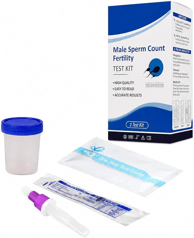 Male Fertility Home Test Kit for Men-Trak Plus Male Fertility Testing System- Easy to Read Results, Over 98% Accurate - Shows Normal or Low Sperm Count