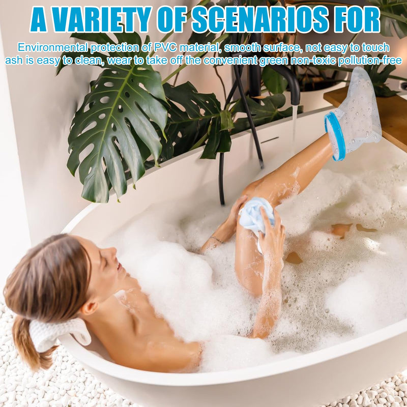 [Australia] - GBKDQQ Plaster protection foot for showering, reusable shower protection, waterproof plaster protection foot for showering, bandage protection for wounds and bandages dry while bathing 