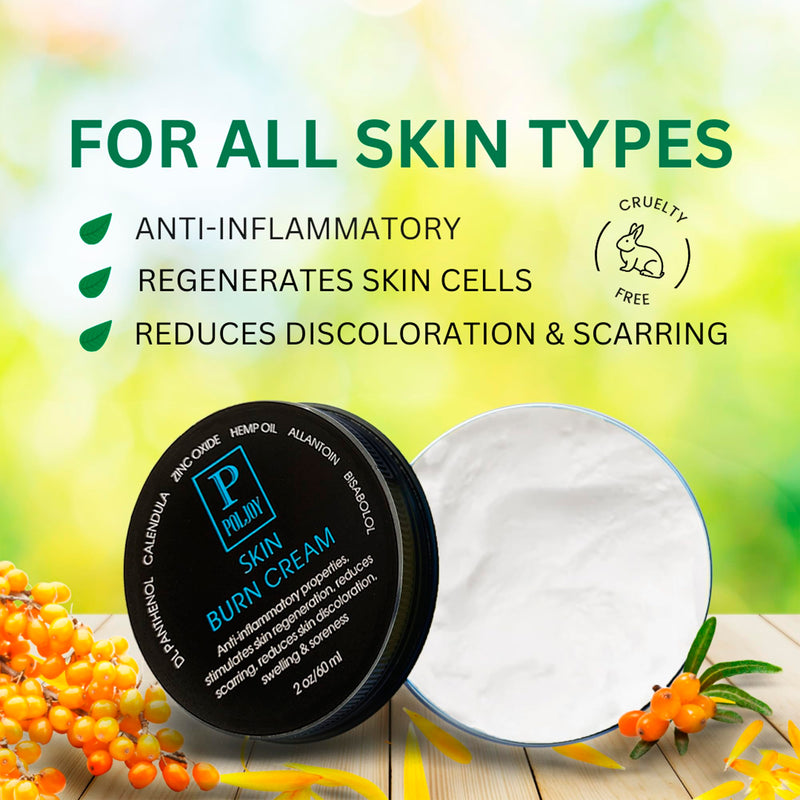 [Australia] - Skin Burn Cream Repair Natural - Post Burns Healing Remedy - Scar Care Promotes Recovery - Soothing First Degree Treatment - Sunburns Aid Fast Relief - Household & Vacation - Made in US (Pack of 1) 