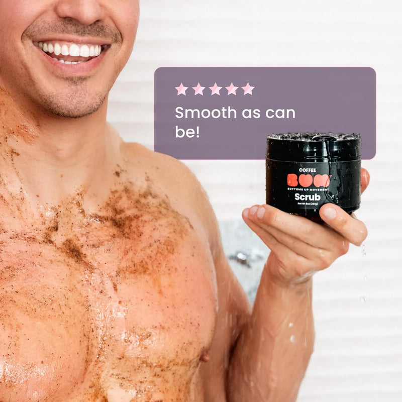 BUM Coffee Sugar Scrub for Body - Coffee Scrub Body Exfoliator with Organic Shea, Coconut Oil, Rosehip, Vitamin E & Jojoba - Moisturizing, Seductively Scented & Subtly Flavored Exfoliant (2 oz) 2 Ounce (Pack of 1)