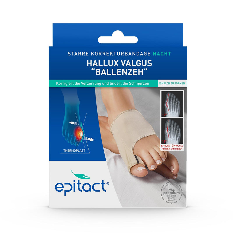 [Australia] - Epitact | Hallux Valgus Flexible correction bandage for the night limits the development of the hallux valgus & relieves pain during active activities during the day for both feet (M) M 