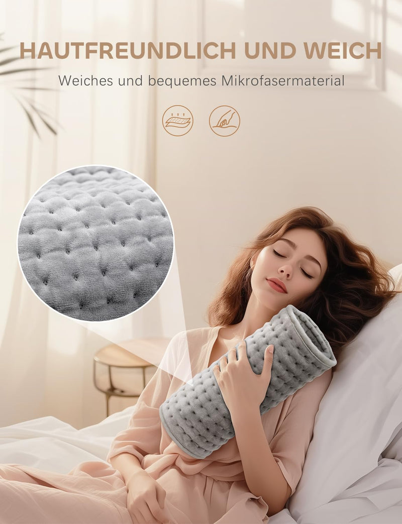 [Australia] - UOHHBOE heating pad 60 x 30 cm heat pad PTC rapid heating 9 temperature levels automatic switch-off overheating protection machine washable with suitable for neck, shoulders, thighs 