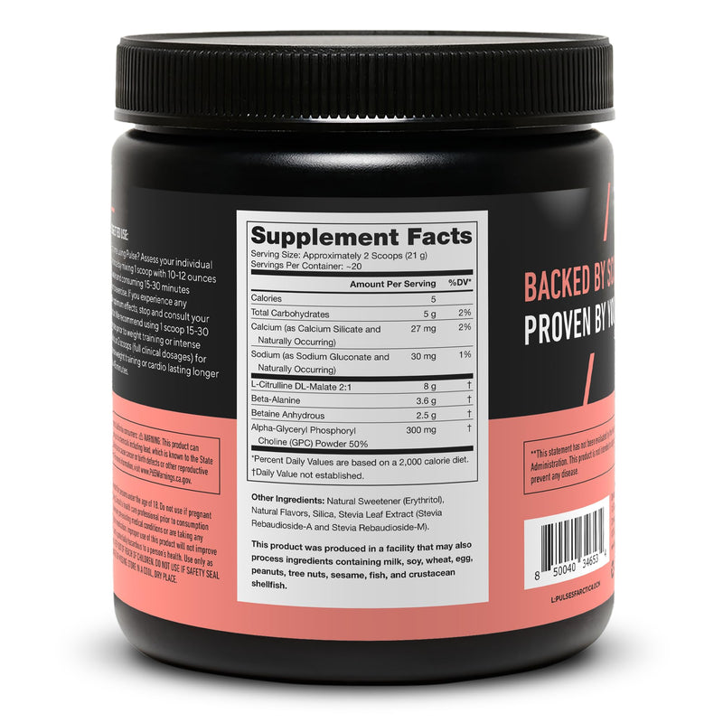 [Australia] - LEGION Pulse Pre Workout Supplement - All Natural Nitric Oxide Preworkout Drink to Boost Energy, Creatine Free, Naturally Sweetened, Beta Alanine, Citrulline, Alpha GPC (Caffeine Free Arctic Blast) 