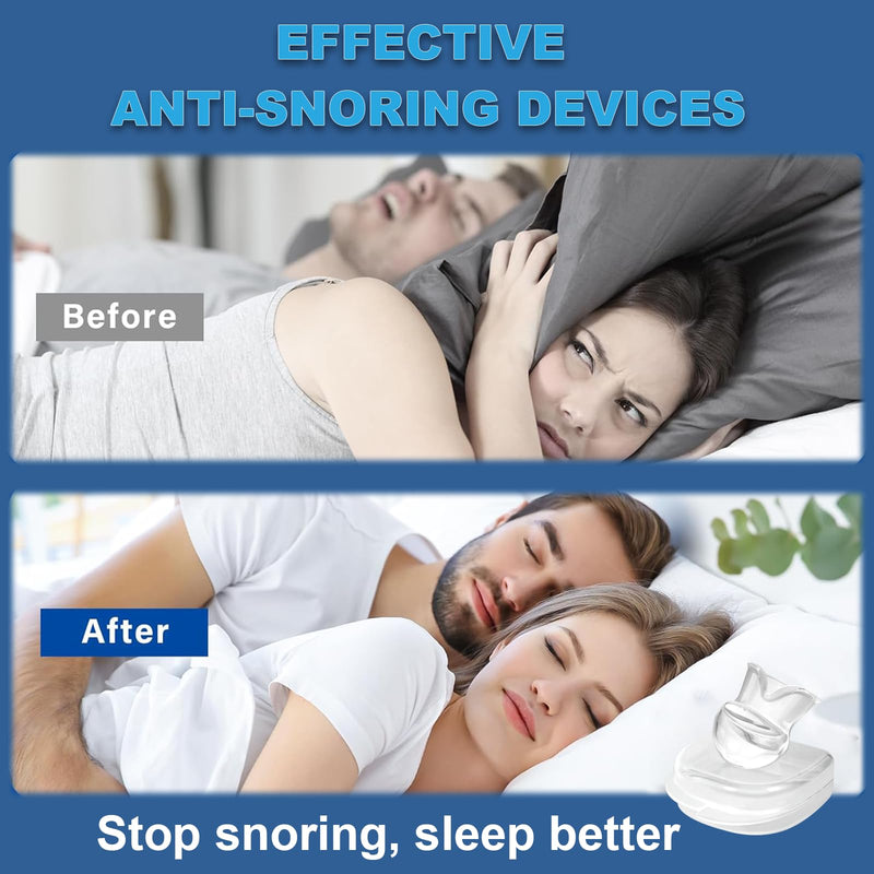 [Australia] - Snoring Solution - Anti-Snoring Device, Reusable Snore Solution Stopper for Men/Women-f18 White M 