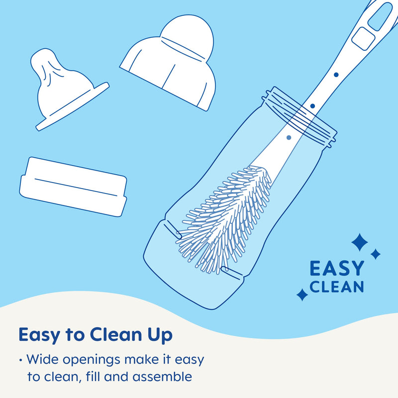 [Australia] - MAM Easy Active Baby Bottles 11oz, Fast Flow Skinsoft Silicone Nipple with Wide Neck Ergonomic Design, Easy to Hold, BPA-Free, Bottles with Leak-Proof Caps for 4+ Months Baby Cotton 2 Count (Pack of 1) 