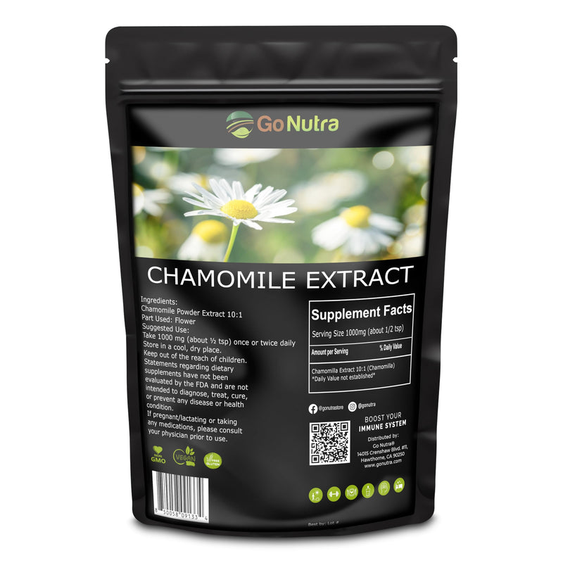 [Australia] - Go Nutra Chamomile Extract Powder 10:1 Strength Apigenin Supplement 8 oz. Herbal Extract 