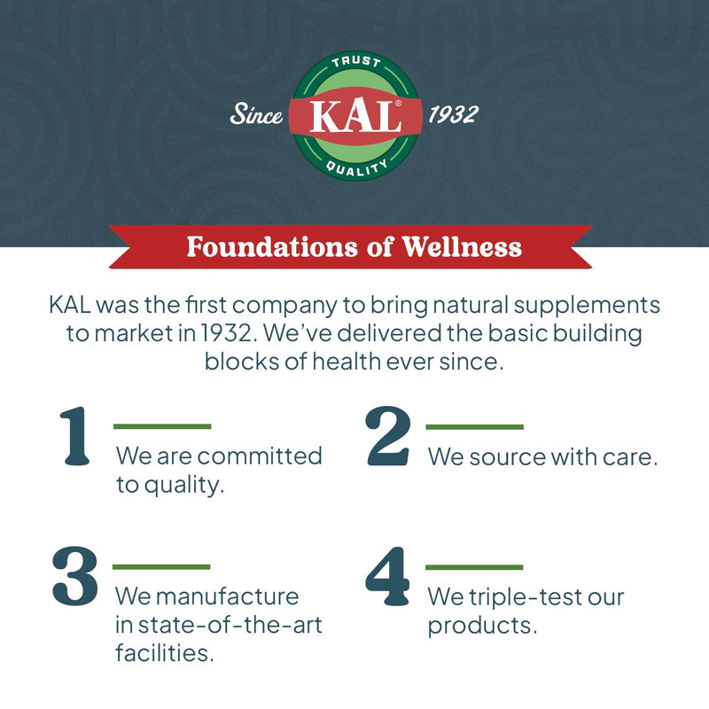 KAL Men’s 18 Plus Multivitamin - 30 Essential Vitamins and Minerals - Vitamin D, Vitamin C, Zinc and More - Male Reproductive and Cellular Energy Support - Vegan, Non-GMO - 30 Servings, 60 VegCaps