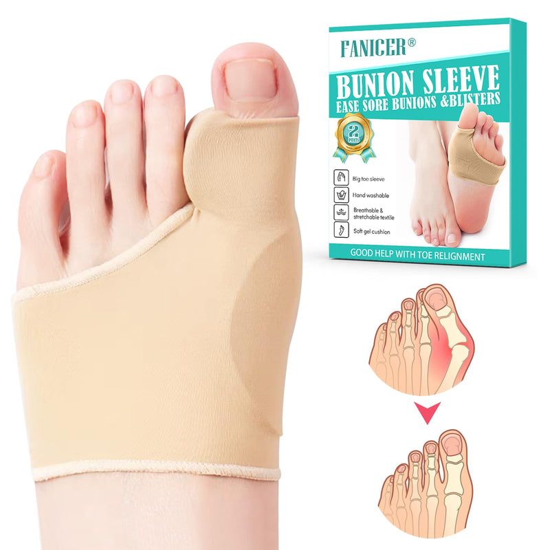 [Australia] - Hallux Valgus Socks, Hallux Valgus Correction, Hallux Valgus Socks with Gel Pad Protection, Hallux Valgus Toe Separator Correction, Hallux Valgus Correction Bandage for Men and Women (37-43 M, Skin) 