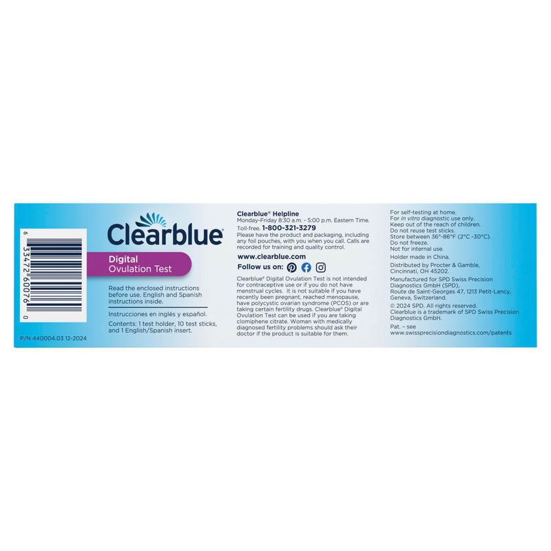 Clearblue Digital Ovulation Test, 10 Count