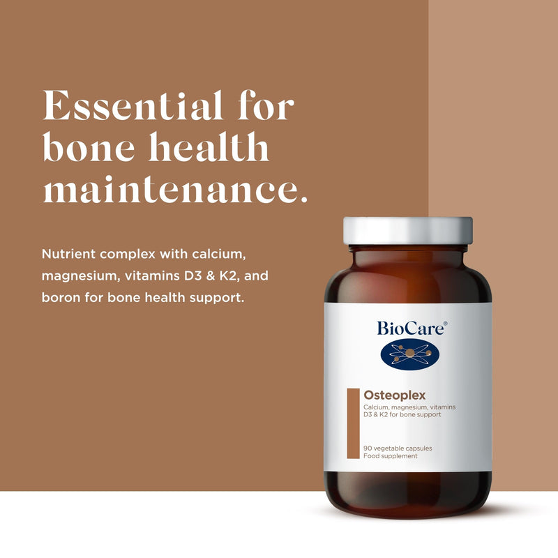 BioCare Osteoplex - Calcium, Magnesium, Vitamins D3 & K2 for Bone and Teeth Support - 90 Capsules