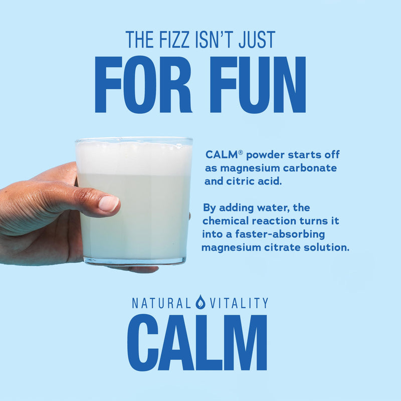 Natural Vitality Calm Magnesium Powder Supplement | Relaxing Drink Mix | High Strength Magnesium Carbonate | for Women & Men | Vegan | Natural Raspberry-Lemon Flavour | 200g