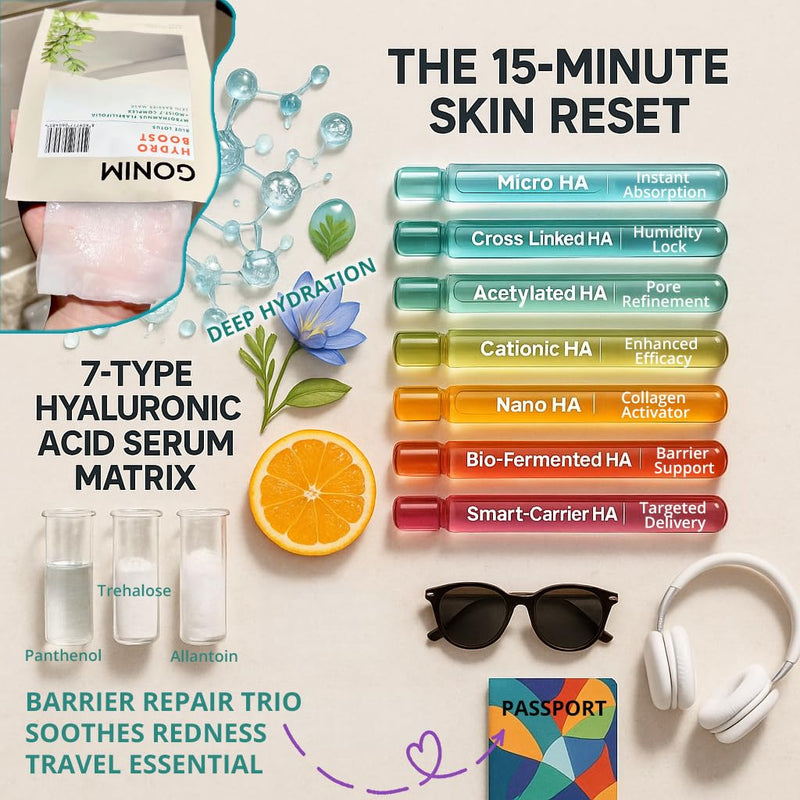 Korean Face Mask, Hydrating Face Mask Sheet with Hyaluronic Acid | Face masks for women with collagen activation and vitamin C; moisturizing facial mask for skin care, 30mlx10pcs 1 Count (Pack of 10)