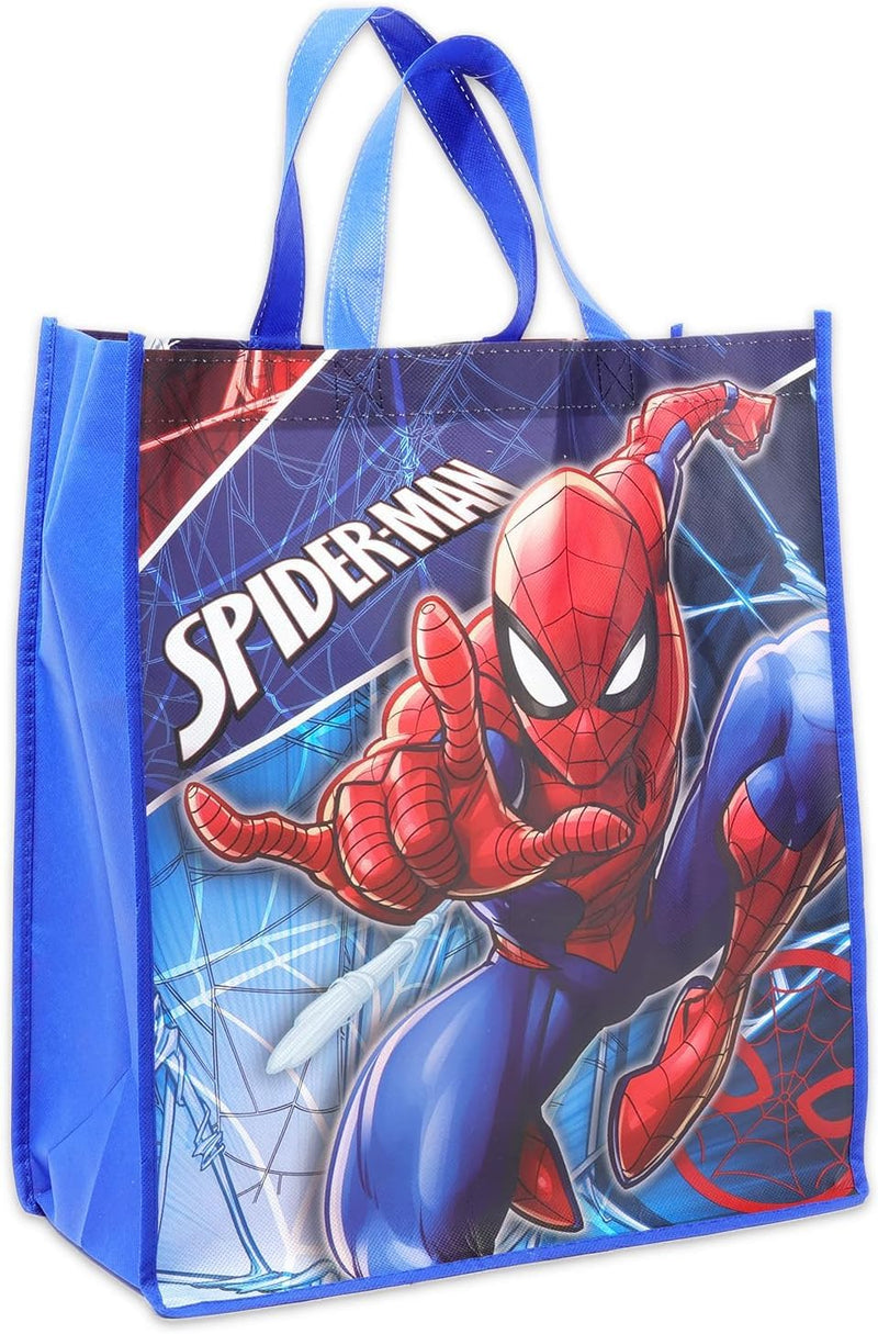 Spiderman Travel Bags for Kids - Bundle with Spiderman Duffle Bag, Spidey Bag, Water Bottle, Stickers, More | Spiderman Bag Set