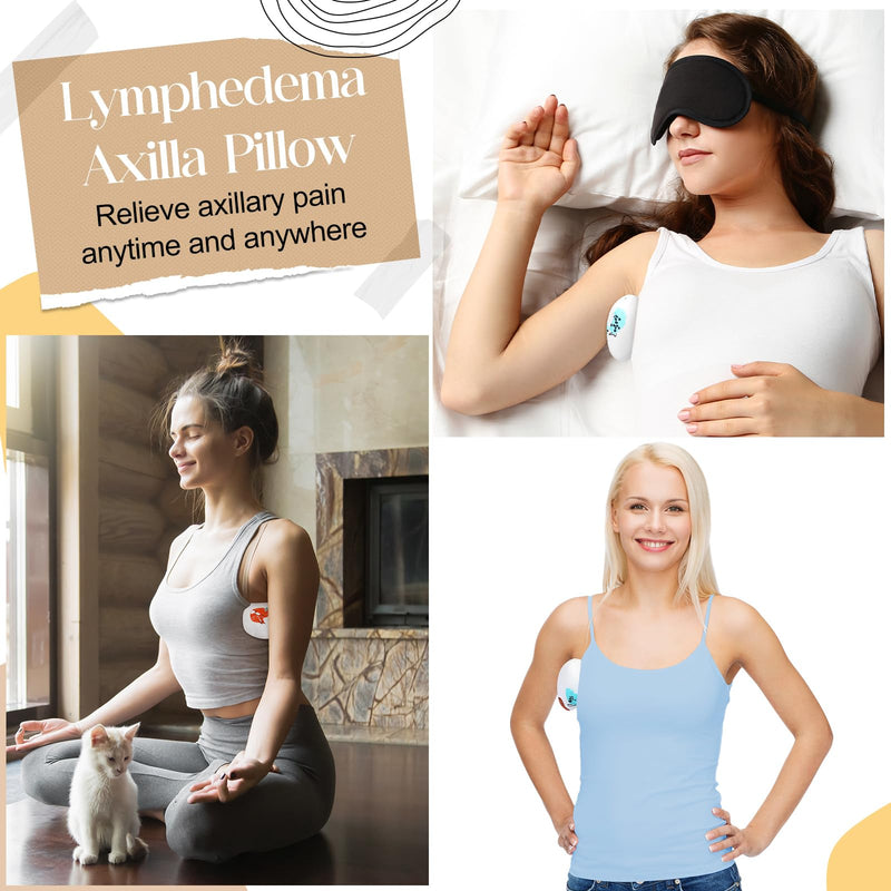 4 Pcs Lymphedema Axilla Pillow Mastectomy Cotton Post Breast Surgery Recovery Breast Pillow for Sleeping Mastectomy Underarm Armpit Pain Relief