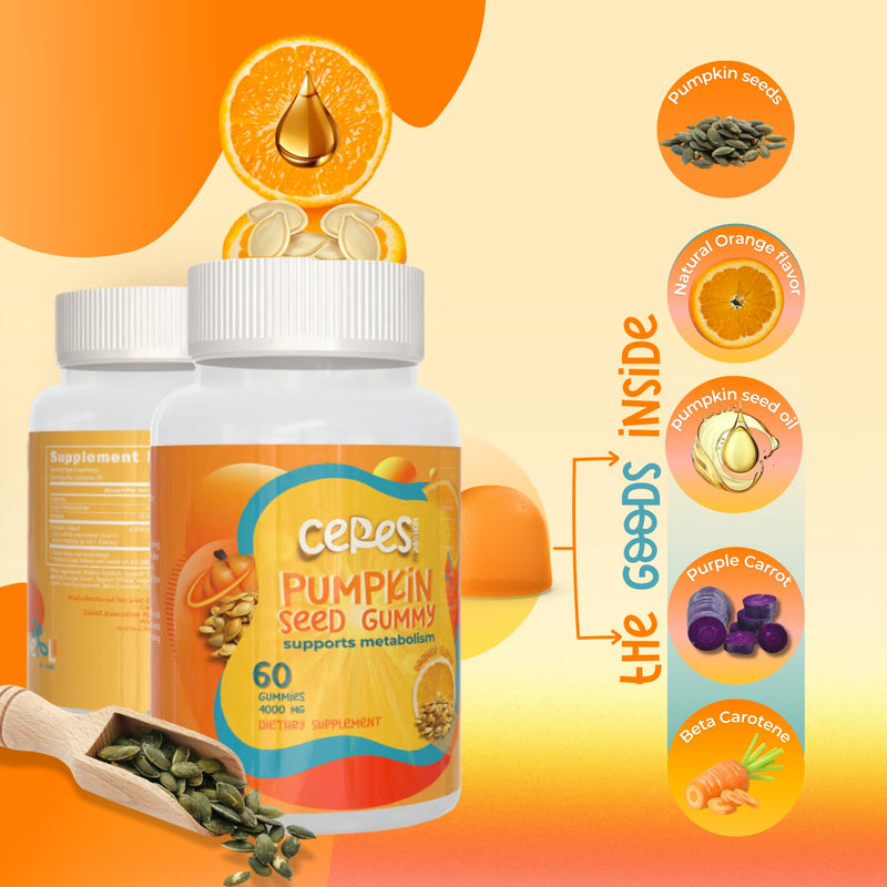 [Australia] - Pumpkin Seed Oil Gummies 4,000 mg for Hair Growth, Urinary Tract Support, Bladder Control Supplement, Younger Looking Skin & Face, Rich in Omega 3, Omega 6 & Essential Fatty Acids‚Äì Sugar-Free! 1 