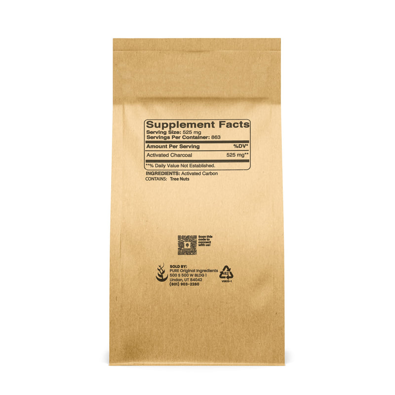 [Australia] - PURE ORIGINAL INGREDIENTS Activated Charcoal (1lb) Activated Carbon, Vegan, Non-GMO 