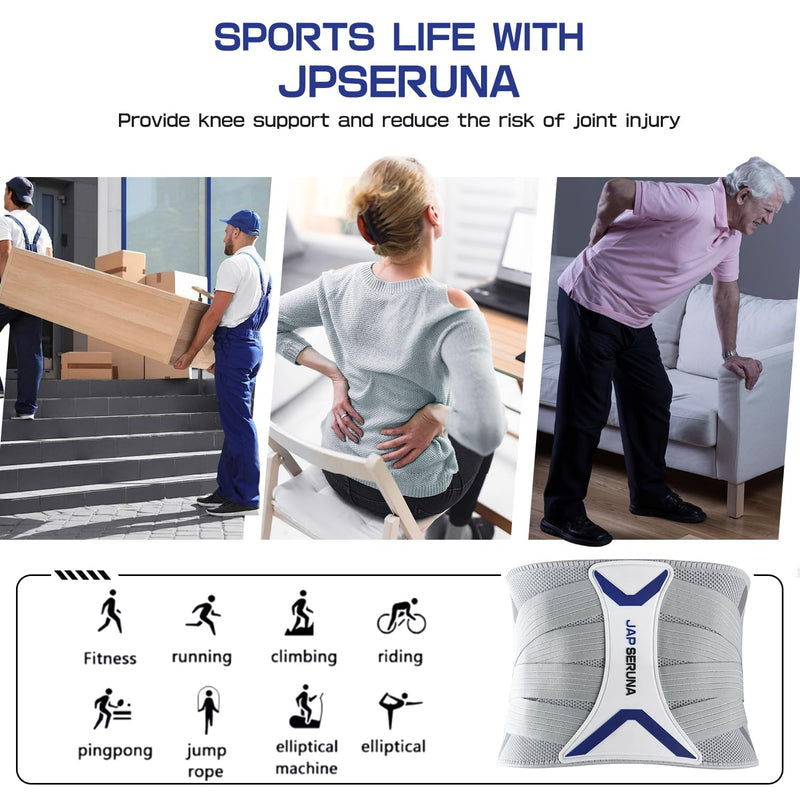 [Australia] - Lower Back Brace for Pain Relief & Posture Correction - Bionic Y-Back Support System with Adjustable 3D Knit Belt, Breathable Lumbar Pad - Medical Grade for Herniated Disc,Arthritis XX-Large BLUE 