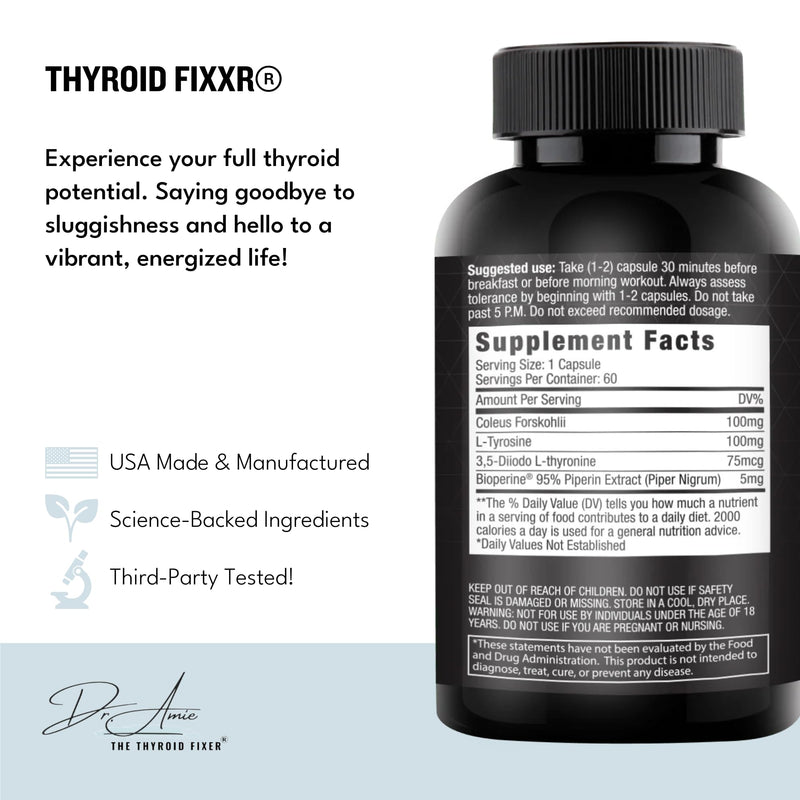 [Australia] - Thyroid Support by Dr. Amie | T2 Thyroid Supplement | 30 Day Supply, 60 Capsules 