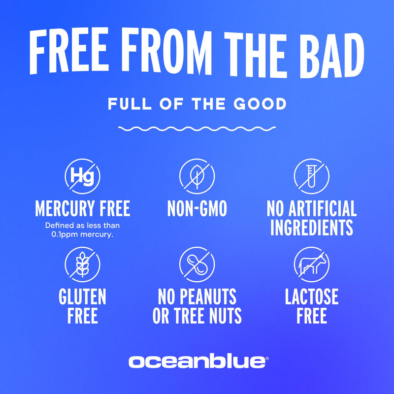 Oceanblue Professional Omega-3 2100 Mini Softgels - Triple Strength DPA EPA DHA Omega 3 Supplement - Easy to Swallow Burpless Wild Caught Fish Oil - Orange Flavor, 120 Softgels 120 Mini Count (Pack of 1)