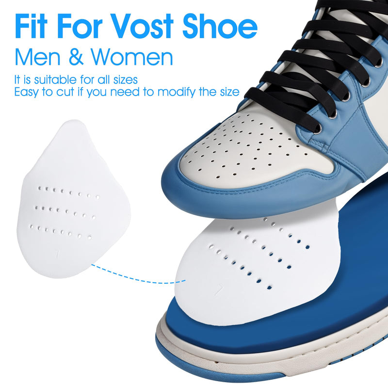 [Australia] - Dimeho 4 pairs of anti-wrinkle shoes protection, prevent sneakers shoes crease recess shoe insoles shoe toe protection box comfortable sneaker wrinkle protection for men women keeps the shoe shape 
