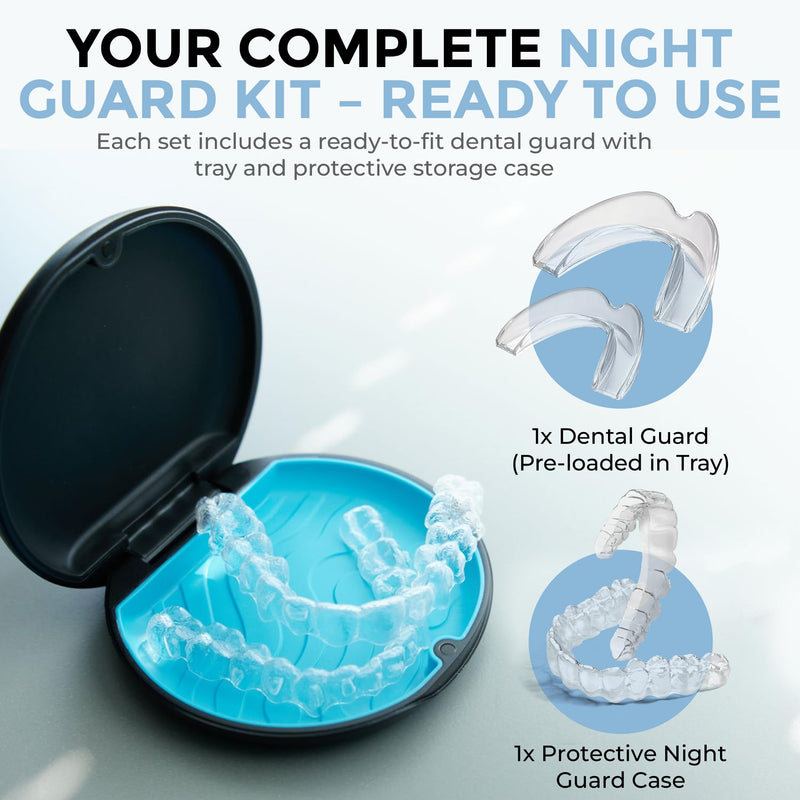 [Australia] - Dr. Taylor’s Dental Night Guard for Teeth Grinding, TMJ Relief – Economical Option. Dentist Selected Mouth Guard for Bruxism, Clenching, Jaw Pain – Custom Fit, Comfortable, BPA-Free – for Men & Women 