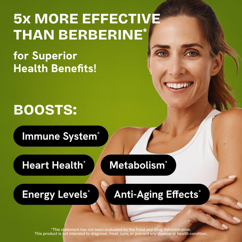 [Australia] - Dihydroberberine Supplement - Dehydro Berberine Organic - Super Berberine Supplement with Ceylon Cinnamon & R Alpha Lipoic Acid & Apigenin - Hydroberberine 120 caps (1 Pack) 1 