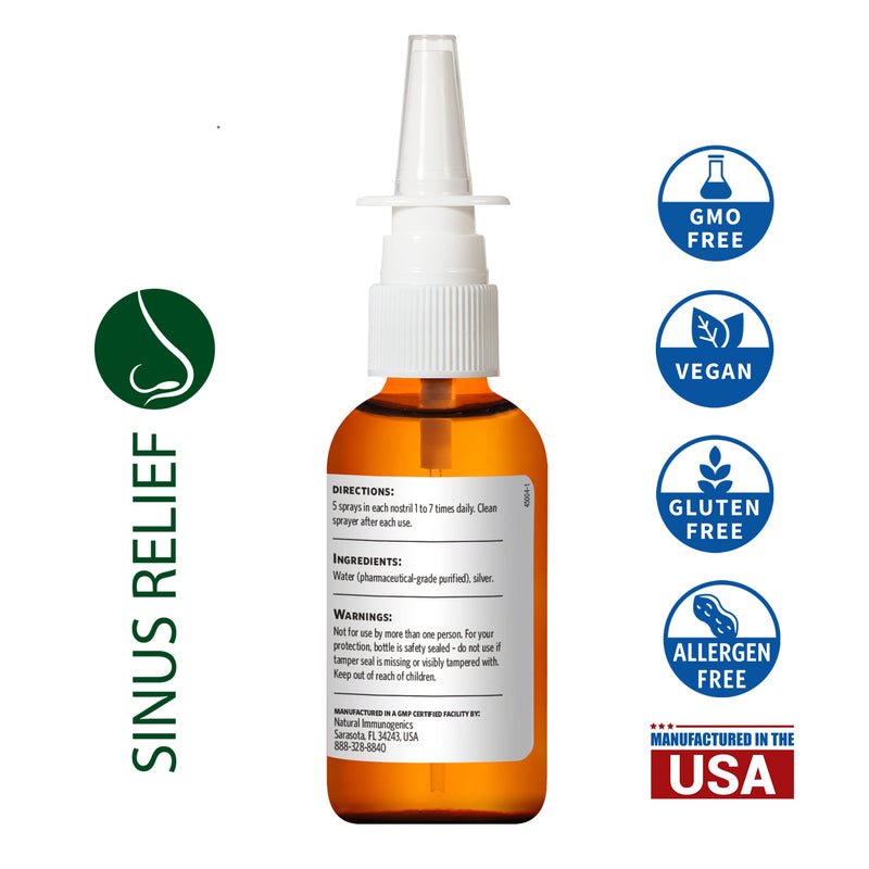 [Australia] - Argentyn 23 Professional Bio-Active Silver Hydrosol Sinus Relief - Colloidal Silver- 23ppm, 2oz (59mL) – Natural Nasal Spray 2 Fl Oz (Pack of 1) 