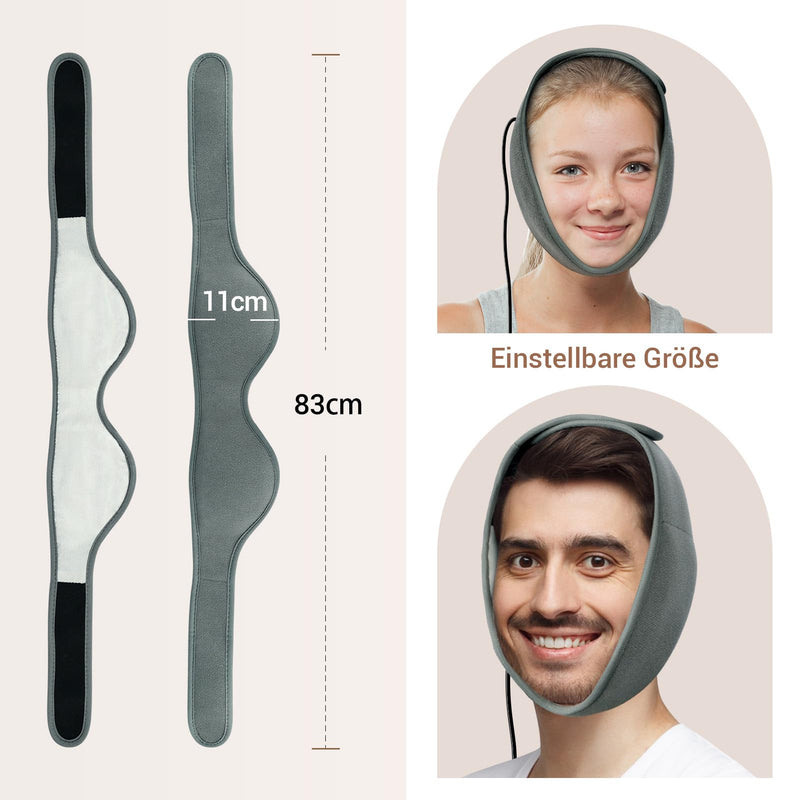 [Australia] - Comfytemp heating pad for facial jaw with USB, 83x11cm soft heat pad with automatic switch-off, jaw warmer from TMJ and after dental surgery wisdom teeth heat compress 11x83cm 