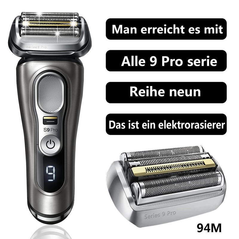 [Australia] - Shaver head 94m for Braun Series 9/9 Pro Compatible with Braun 9 Series Foil razors 9477cc, 9330s, 9465cc, 9460cc, 9419s, 9390cc, 9385cc 