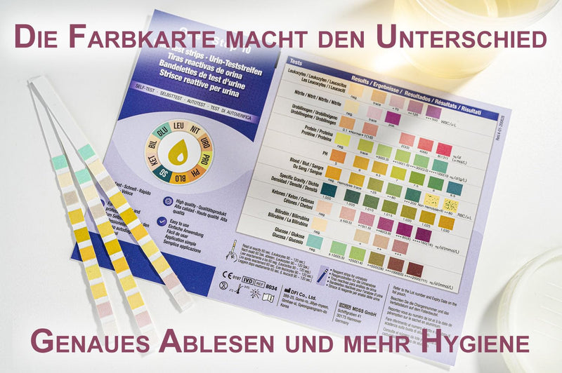 [Australia] - One+Step Premium Ketone test strips 5 pieces I Additional control of pH and glucose I Keto test I Metabolism control for ketosis I Ketone test with reference color card 