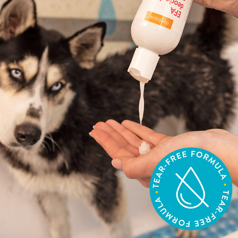 Essential Fatty Acid (EFA) Deodorizing Shampoo for Dogs and Pets (12oz) – Cherry Blossom Scent | Soothing Shampoo Rich with Moisturizing Emollients | Tearless, Soapless & Alcohol-Free - PawsPlanet Australia
