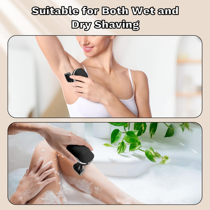 [Australia] - Electric Razors for Women, 7D Electric Shaver for Women, 5 in 1 Lady Shavers, Wet/Dry Bikini Trimmer, Rechargeable Face Razor for Arms Legs Armpit Pubic Area Black 
